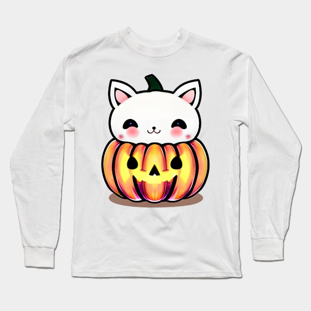 Pumpurrkin Poppet Long Sleeve T-Shirt by KawaiiNimbus